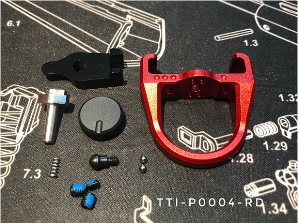 T TTI Airsoft Selector Switch Charge Ring AAP-01 G BB ( Red )